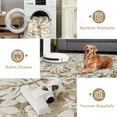 thumbnail image 4 of Washable 10x13 Large Area Rugs for Living Room Non-Slip Modern Botanical Floral Rugs Accent Floor Carpet for Bedroom Dining Room Brown, 4 of 4