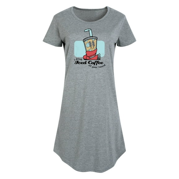 Instant Message - Coffee Lover - Iced Coffee All Year 'Round - Women's Any Way Dress