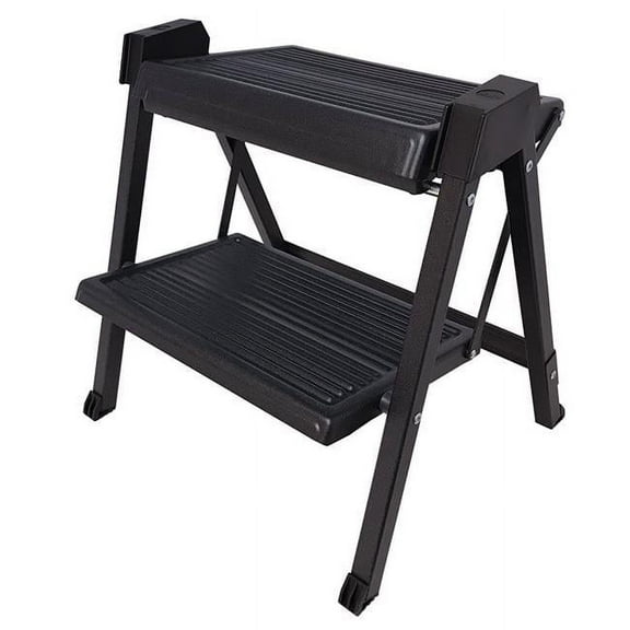 Folding Step Stool, Black