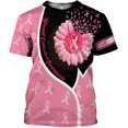 thumbnail image 2 of Personalized Breast Cancer 3D Shirt, Pink Ribbon Awareness T-Shirt, Survivor Pride Tshirt Breast Cancer Shirt (3XL), 2 of 4