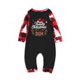 thumbnail image 2 of Odeerbi Christmas Pajamas for Family Holiday Long Sleeve Family Christmas Pajamas Matching Sets Infant Casual Printed Top Pants Outfits Loungewear Two-Piece Sleepwear Xmas PJs Set Red, 2 of 5