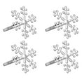 thumbnail image 1 of 1 Set 4 Pcs Christmas Snowflake Shape Napkin Rings Practical Napkin Holders, 1 of 9