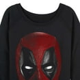 thumbnail image 3 of Marvel Deadpool & Wolverine - Oversized Face - Women's French Terry Pullover Sweatshirt, 3 of 5