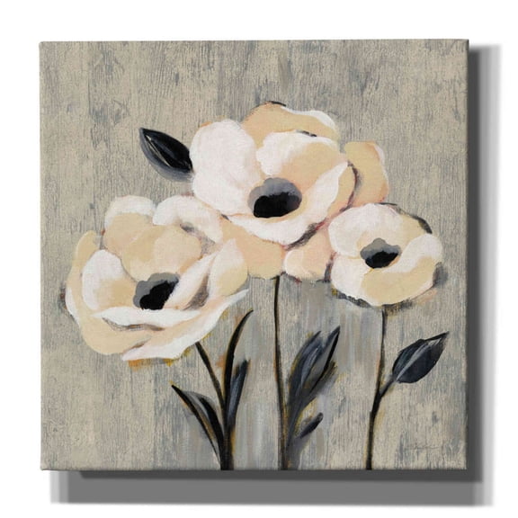 Epic Graffiti 'Graphic Floral I' by Silvia Vassileva, Canvas Wall Art, 37"x37"