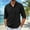 Black, variant on Button Down Shirt for Men Casual Regular Fit Soft Shirts Solid Color Loose Collared Workwear Grey Size M
