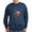 Navy, variant on CafePress - Texas Wrought Iron Barn Art Sweatshirt - Classic Crew Neck Sweatshirt