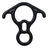 Descendeur Figure 8 Avec Oreille Courbée Tolenre – 50KN, Alu Aéronautique, Pour Cordes De 8 à 16 Mm, Escalade Et Sauvetage