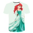 thumbnail image 1 of Camiseta de sirena de Disney para niñas, camiseta de verano Harajuku para niñas, camiseta de Mickey Minnie, camiseta divertida de dibujos animados con cuello redondo para niños de 4 a 14 años, 12T Gao Jinjia LED, 1 of 2