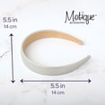 thumbnail image 5 of Motique Accessories 1 Inch Vegan Leather Headband for Women and Girls, 5 of 5