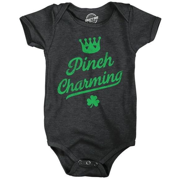 Pinch Charming Baby Bodysuit Funny St Pattys Day Parade Pinching Joke Jumper for Infants