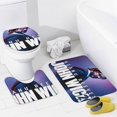 thumbnail image 4 of John Wick-theme 4-Piece Shower Curtain Set with Rugs, Waterproof Bathroom Decor Set Includes Bath Mat, U-Shaped Rug, Toilet Lid Cover and Curtain with Hooks, 4 of 6