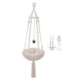 thumbnail image 3 of Hamaca de macramé Zulema para gatos columpio para colgar en la pared percha de ventana tejida a mano, 3 of 8
