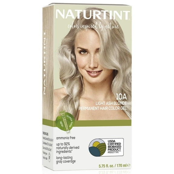 Naturtint 10A Light Ash Blonde Permanent Hair Color, 1 Pack (Packaging May Vary)
