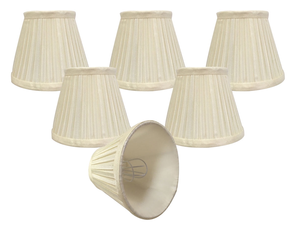 Clip-On 2 x 3.5 x 3.5 Royal Designs Pleated Empire Chandelier Shade 