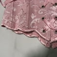 thumbnail image 5 of Hpapadks Waist Trainer Cincher for Women Spaghetti Straps Vintage Embroidery Patterns Bustier Bodysuit Lace Up Push Up Overbust Retro Corset Belt Halloween Pink, 5 of 6