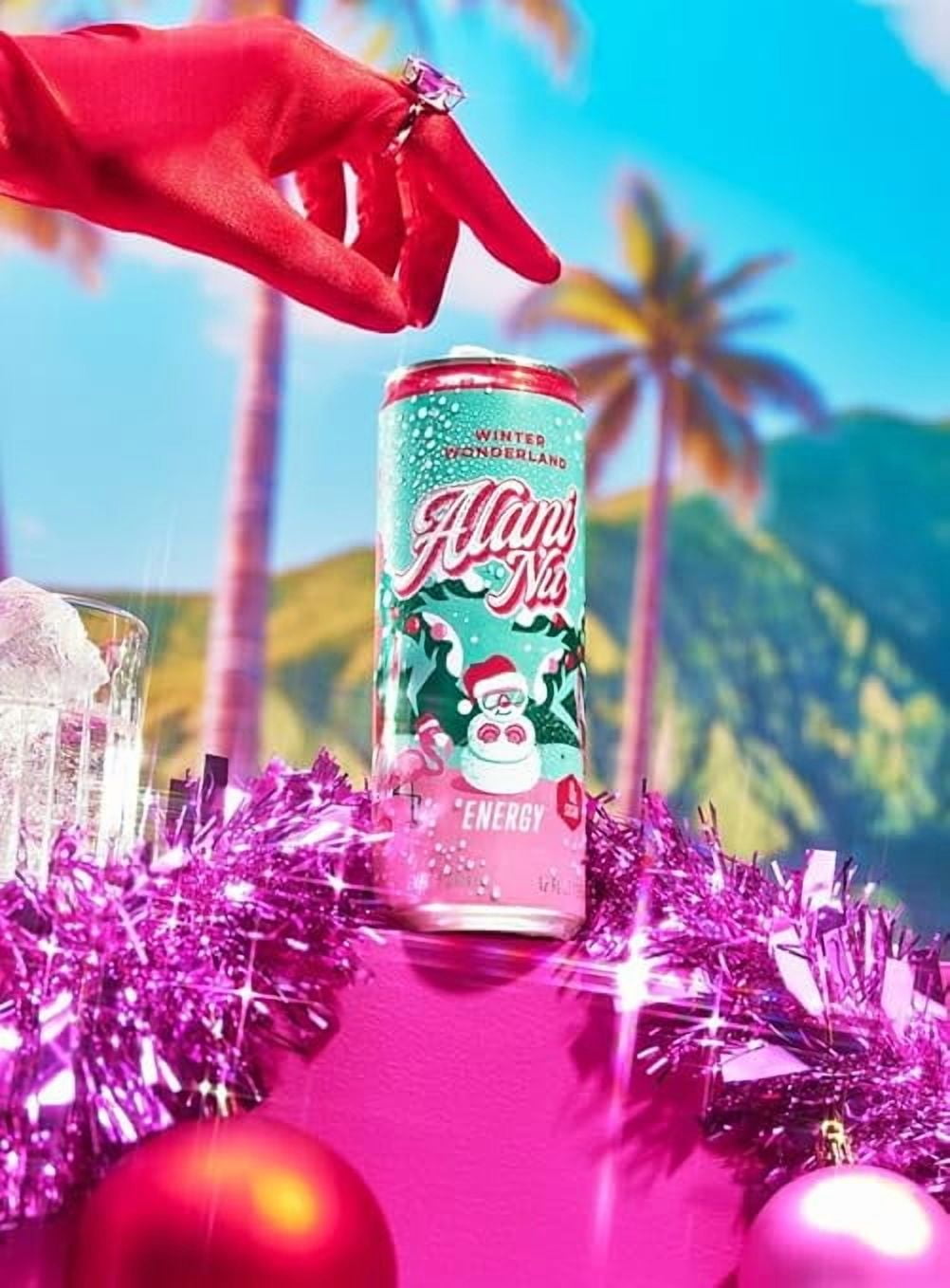 New Alani Energy Drinks Winter Wonderland Flavor Sugar-Free, Low-Calorie, Energy Boost Drink 12 fl oz (Pack of 6)