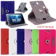 thumbnail image 3 of 7 8 9 10.1 Pulgadas Funda Perfecta Para Tablet Protectora Colorida Cubierta Universal Patrón De Cristal Giratorio De 360 Grados Duro A Prueba De Golpes De Cuero PU De Alta Calidad Multicolor, 3 of 3