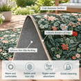 Dark Green Rectangular Rug Dark Green Rectangular 4x6 Washable Area Rug for Living Room Bedroom ...