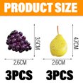 thumbnail image 4 of Un conjunto de pegatinas de simulación de frutas para refrigerador, pegatinas con mensajes, pegatinas tridimensionales 3D para refrigerador de frutas, 4 of 5