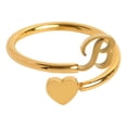 thumbnail image 3 of Xihbxyly Anillos de Inicial de Oro, Anillo Apilable con Letra Abierta, Joyería Ajustable con Alfabeto, Regalos Personalizados Únicos, Accesorio de Moda para Mujer, Perfecto para Mamá o Novia., 3 of 3