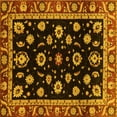 thumbnail image 1 of Ahgly Company Indoor Square Oriental Yellow Traditional Area Rugs, 5' Square, 1 of 4