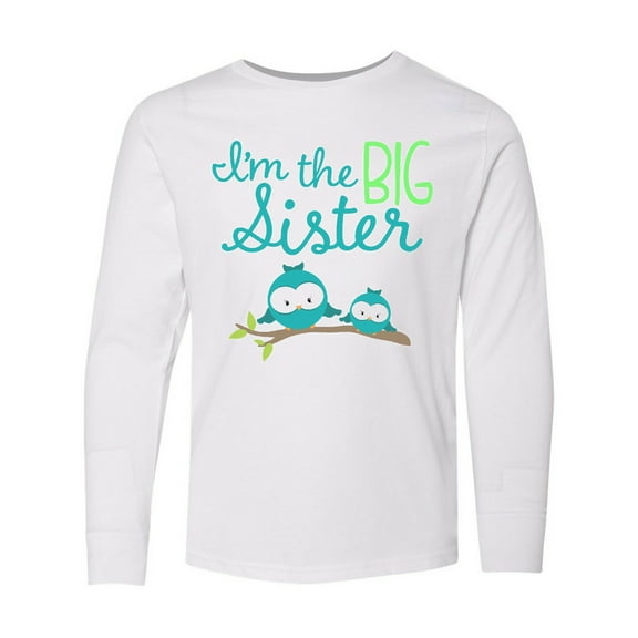 Inktastic I'm the Big Sister Long Sleeve Youth T-Shirt