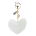 thumbnail image 1 of Ofertas Únicas 1 Pc Charm de Bolso de Corazón con Borlas Accesorios de Bolsa Blanco, 1 of 5