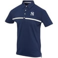 thumbnail image 2 of Men's Navy New York Yankees Color Blocked Stretch Polo, 2 of 3