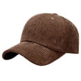 thumbnail image 2 of Corduroy Baseball Cap for Men Women Blank Hats Soft Texture Sun Hat, 2 of 9