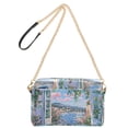 thumbnail image 2 of FORMRS Women Crossbody Purse with Chain Strap Vegan Leather Shoulder Handbag, Blue Floral Window, 2 of 7