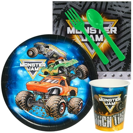 Monster Jam Party Supplies Snack Party Pack For 8 Walmart Com