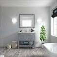 thumbnail image 2 of Caroline Estate 36" Single Bath Vanity in Gray with White Quartz Top and Square Sink with Brushed Nickel Faucet with Matching Mirrors, 2 of 3
