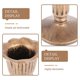 thumbnail image 2 of Golden Artistic Candle Holder for Decor 1Pcs Resin Wedding Festival Wedding, 2 of 5