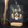 thumbnail image 4 of Best Bernese Mountain Dog Dad Proud Beer Lover Happy Oktoberfest Acrylic Plaque Sign Ashwood Base Berner Lover Gifts Home Desk Decor - 02016, 4 of 5