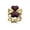 Deep Red, variant on Clover Flower Silk Scarf Ring Brooch for Women Gold Tone Elegant Heart Shamrock Leaf Buckle Clip Wrap Brooches Rings Lucky Shawl Scarves Clasp Dress Accessories Holiday Party Jewelry