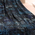 thumbnail image 3 of Math Equations Number Patterns Blue Pattern Blanket,Comfortable Soft Flannel Throw Blanket,All Season,Warm Lightweight Blankets for Sofa Bed Couch Living Room Chair,30"x40", 3 of 4