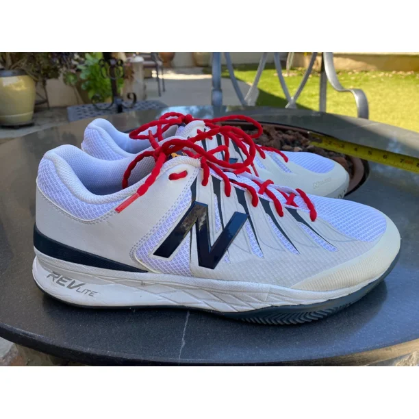 New Balance Shoes Mens 12.5 1006 Tennis Low Sneakers MC1006BW White Mesh Lace Up