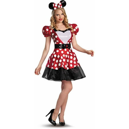 Red Minnie Glam Women's Adult Halloween Costume