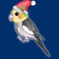 thumbnail image 2 of Christmas cockatiel Mens Royal Blue Graphic Tee - Design By Humans  2XL, 2 of 2