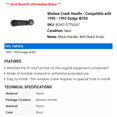 thumbnail image 2 of Window Crank Handle - Compatible with 1990 - 1993 Dodge W350 1991 1992, 2 of 2