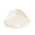 thumbnail image 2 of 4 Pcs Triangle Rabbit Litter Box, Corner Pet Toilet for Small Animals, Easy Clean Cage Potty Trainer for Rabbits, Guinea Pigs, Hamsters, Chinchillas, Ferrets, Gerbils for Indoor Cage Use, 2 of 7