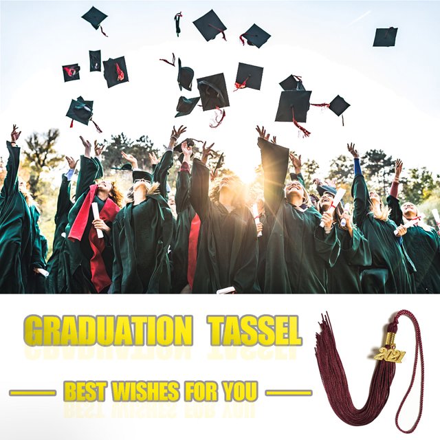 Fiudx Liquidación De Ofertas Flash Borlas De Graduación De Grado Académico Con Colgantes De oro 2021 Borlas De Grado De Graduación