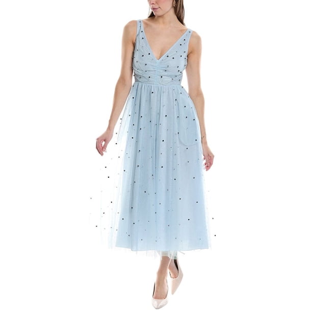 RED Valentino womens Midi Dress, 40, Blue - Walmart Business Supplies