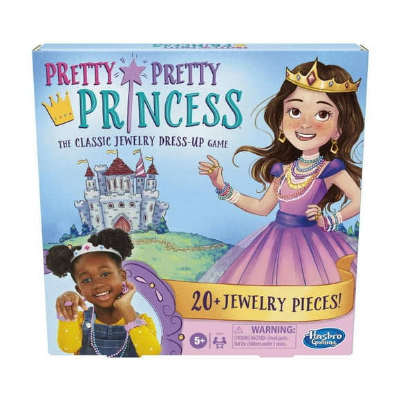 Pretty Pretty Princess Board Game, The Classic Jewelry Dress-Up Game for Kids Ages 5 and Up, For 2-4 Players