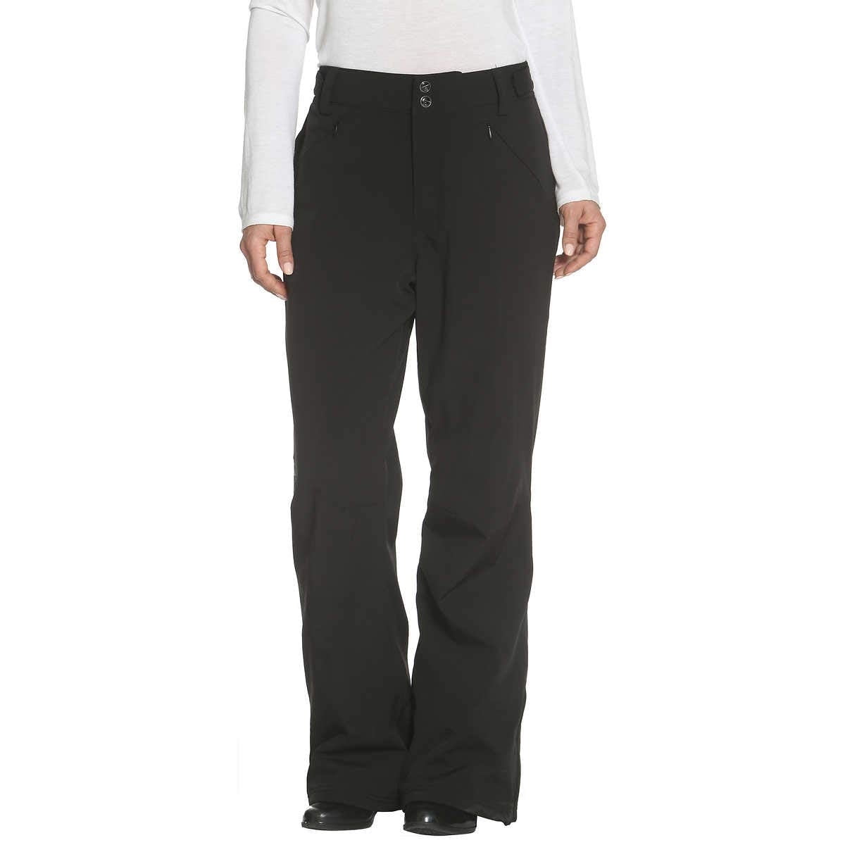 Gerry Women's Stretch Fleece Lined Snow Pants Gray/ Black 