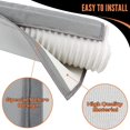 thumbnail image 5 of Envoltura de cubierta de manguera de aire acondicionado portátil aislada, funda protectora antipolvo para manguera de CA, ajuste de 5 pulgadas y 5,9 pulgadas de diámetro, 5 of 5