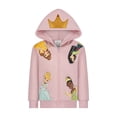 thumbnail image 3 of Disney Princess Girls Hoodie 3 Piece T-Shirt and Jogger Pants Set for Toddlers and Big Kids – Pink, 3 of 5