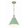 thumbnail image 5 of XAV-B8301-VG-GR-Crystorama Lighting-Xavier - 1 Light Pendant-Vibrant Gold/Green Finish    -Traditional Installation, 5 of 9