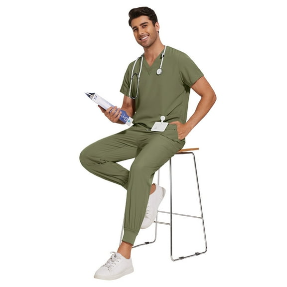 2-Piece Suit Breathable & Quick-Dry Female Scrub Suits, Ideal for Busy Medical Workers!