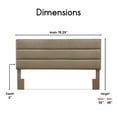 thumbnail image 2 of Serta Palisades Tufted Upholstered King Size Adjustable Headboard, Light Brown, 2 of 14